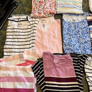 Croft & Barrow Women's Tops in Stripes and Florals size Large